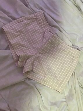 Banana Republic Light Pink Patterned High-Waist Shorts